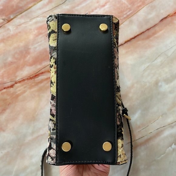 ZARA | Petite tapestry shoulder bag - Picture 11 of 14